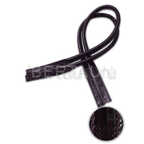 Ручки сумочные 75 см крепл.УЗКОЕ № 92 полиурет. фиолетовый квадрат ЛАК