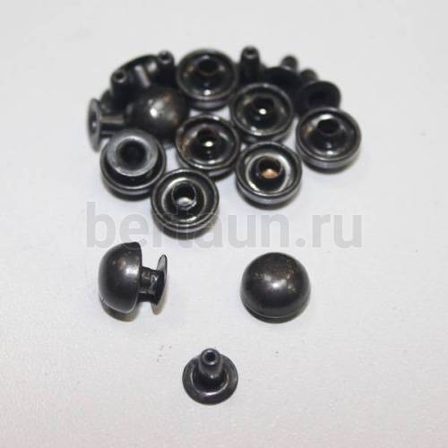 Заклепки "Хольнитены" №17 9 мм (10 шт/уп) ВЫПУКЛЫЕ оксид ТВ