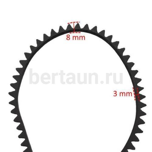 Рант № 3  декоративный  (3 мм) овал черный