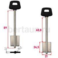 Заг.для ключ. ЧИЗА 2 CI 2P CI 3PG (SILCA) не оригинал №337