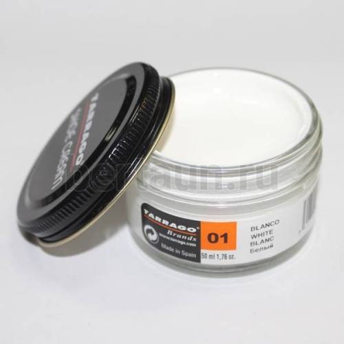Тарраго №161    (TCT31) 001 Крем SHOE cream СТЕКЛО 50мл белый