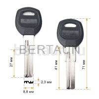 Заг.для ключ. BAODEAN 2 пазы  27 мм (Н-262)  №614