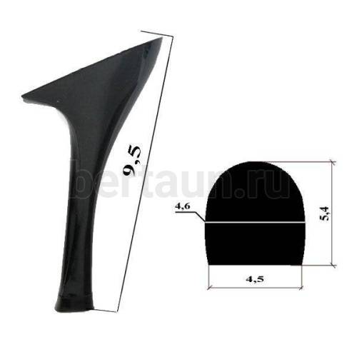 Каблуки № 122 LY 3041 черный матовый (высота 9.5 см)