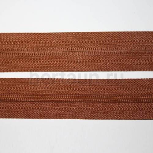 Молния рулонная  №  3  обувная Т7 ИТАЛИЯ  (S022) GCC 490 сред-коричневая