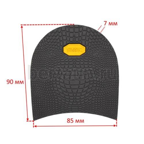 Набойка № 80  BISSELL 61 черепашка 7 мм женская черный BLACK (2)