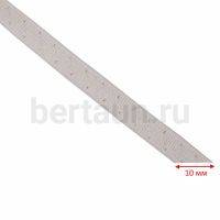 Резинка босоножная в кожаной оплетке 10 мм белая Италия