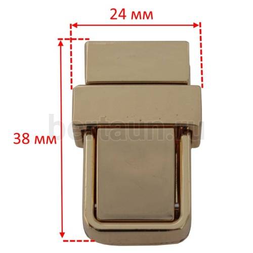 Замок портфельный №  3 С1111 GFM золото