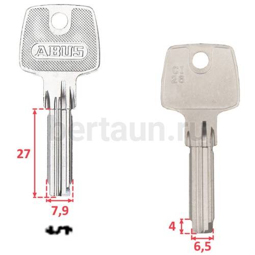 Заг.для ключ. CIZ 26_CI26_AU57/C27/C27T_AB48/AB74_ABS66№134 чиза 