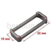 Рамка № 39 сумочная 10*32 мм 4108 браш никель ЛТ