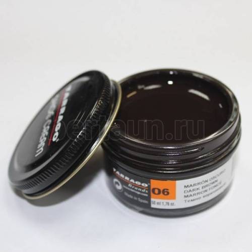 Тарраго №165   (TCT31) 006 Крем  SHOE cream СТЕКЛО 50мл т.коричневый