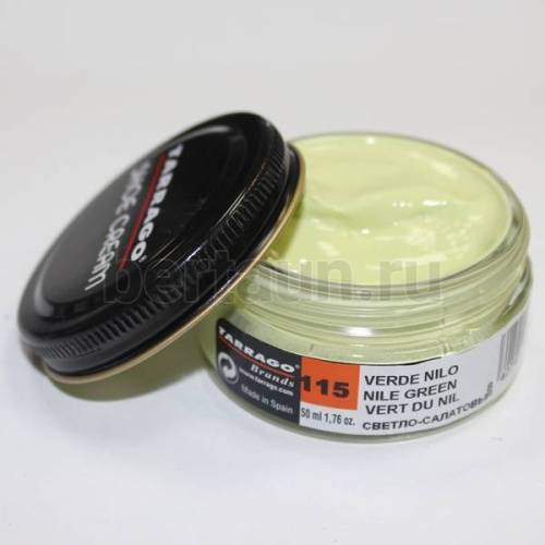 Тарраго №208    (TCT31) 115 Крем SHOE cream СТЕКЛО 50мл св.салатовый