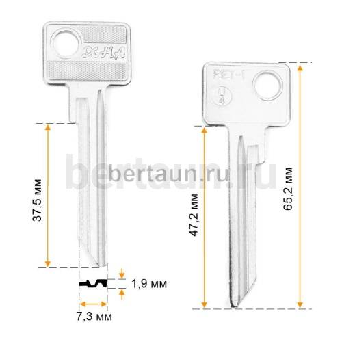 Заг.для ключ. PET1_PTR1S_PTZ1R_PEK1L_Петрозаводск (2.3mm) англ.№ 578 