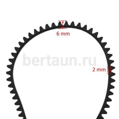 Рант № 1  декоративный  (2 мм) овал черный
