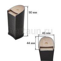 Каблуки № 125к  LY 88018 корич. полоса   (высота 9 см) столбик