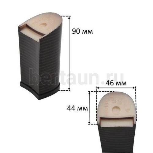 Каблуки № 125к  LY 88018 корич. полоса   (высота 9 см) столбик