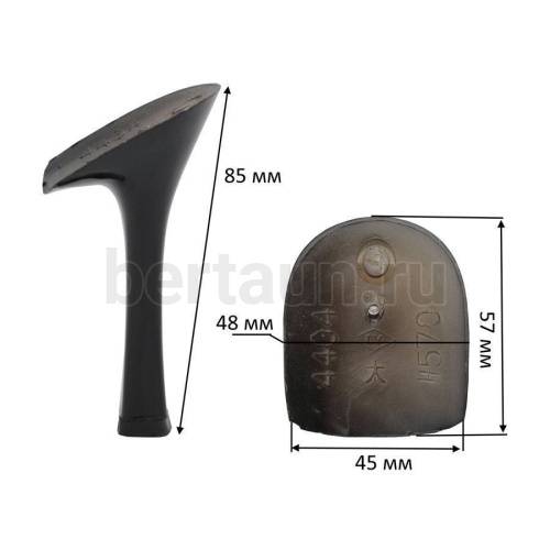 Каблуки № 114  LY 4404черный лаковый (высота 8,5 см)