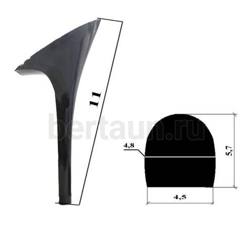 Каблуки № 119 LY 8222 черный лаковый  (высота 11 см)