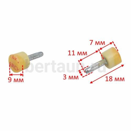 ARCHITAK  набойки №15 (круглые) №09 белые