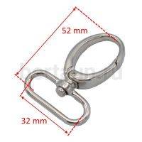 Карабин № 51 метал. д/сумок.GM 32мм арт.F-38 TZ / 7112 никель