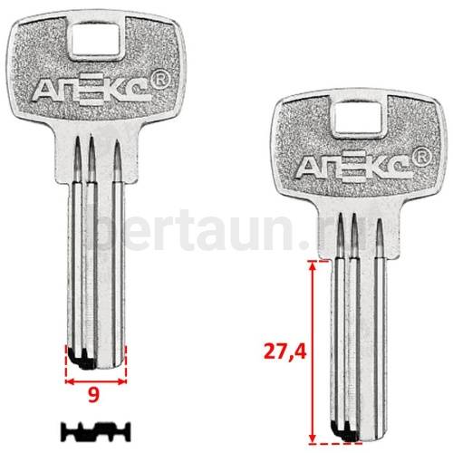 Заг.для ключ. AP3D_AP3D_x_APK3R_x , AP2 GV Апекс-04 левый верт.№238