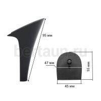 Каблуки №  72 LY 8020 черный лаковый столбик (высота  9,5см)