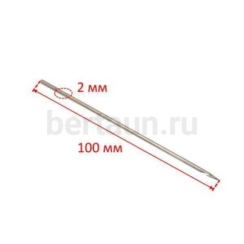 Крючок №19 шило для ручной прошивки ТЕКСТИЛЬНОЙ  обуви   0896-01 L100 мм( D-2,0)
