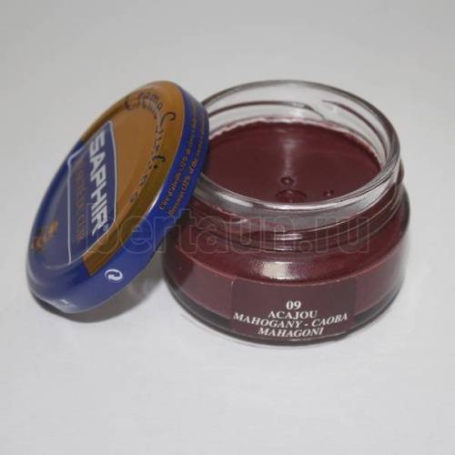 Сапфир №155   Крем банка 0032 СТЕКЛО-09  50 мл.(mahogany)