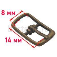 Пряжка  №  8 арт. АВ 5285/8 мм "2" антик Италия
