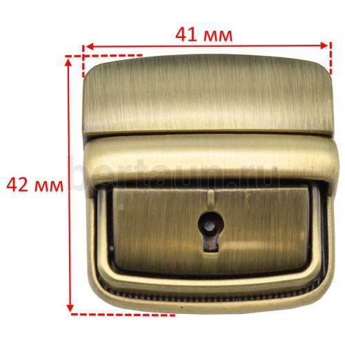 Замок портфельный № 77 С150 BERT /А 0799 LT/С150Z GFM антик