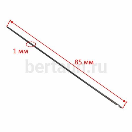 Крючок № 2 шило для ручной прошивки каленый лопаточный d 1.0 Крючок № 2 шило для ручной прошивки каленый лопаточный d 1.0