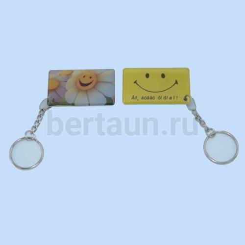 Домофонный ключ заготовка № 1 RFID Lightning McQueen/Ромашка 50*30 брелок