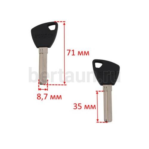 Заг.для ключ. КОНДОР AP1D_APE2_APK2R пласт. 8.1x верт. №504 