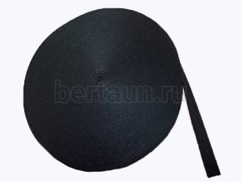 Стропа №12  40мм Т322 21 гр/м ТМЛ/АП/ЛТ черный 322 (5 м/упак)