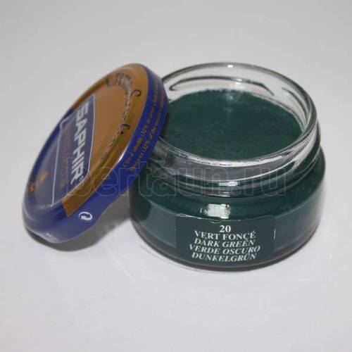 Сапфир №160   Крем банка 0032 СТЕКЛО-20  50 мл.(темн зелен)