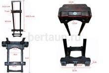 Ручка телескоп. д/чемодана №  3  FSD  HA-010B 28"