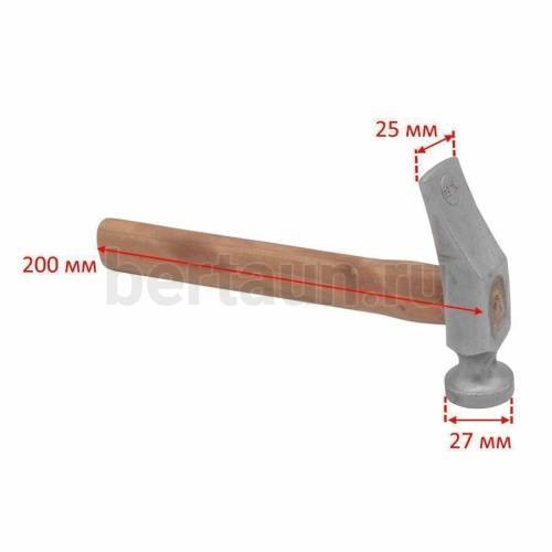 Инстр. №179  Молоток сапожный НЕРЖ. 222 гр20 см мал. FK