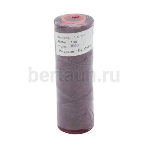 Нитки вощеные№133d1мм 100м.для ручной прошивки  ТЕМ. БОРДО 3050 DAFNA