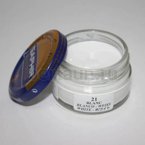 Сапфир №161   Крем банка 0032 СТЕКЛО-21  50 мл.(белый)