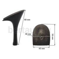 Каблуки №  21 LY 4421черный лаковый.(высота 8 см)