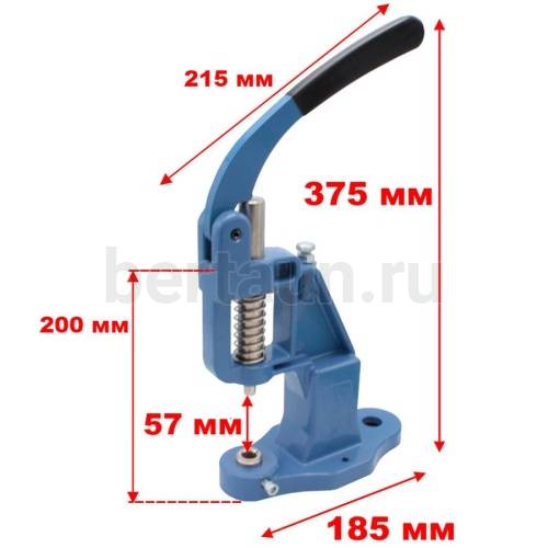 ОМ №  2 Пресс ручной "универсал"для установки блочек/кноп.Мikron (Турция) М6