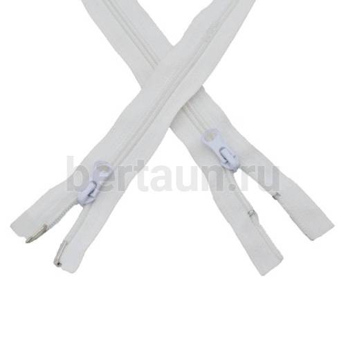 МОЛНИЯ №107 курточная 2 замка спираль Т7 ПРИБАЛТИКА 100 см грязн.белый