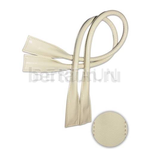 Ручки сумочные готовые 65см № 27 полиурет. свет. беж. ЛАК