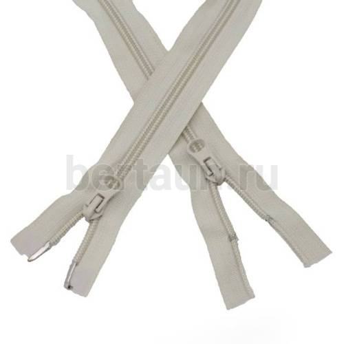 МОЛНИЯ №108 курточная 2 замка спираль Т7 ПРИБАЛТИКА 100 см св.беж.