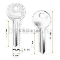 Заг.для ключ. U5D_U5D_UL050_UNL5 _Универсал (1,7mm) англ. №581 