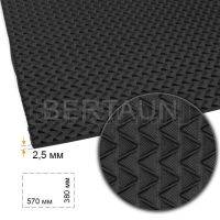 Лист профилактика №113  BISSELL 322 ТРЭК 380*570*2,5 мм черный BLACK (2) 95 А жесткая