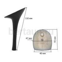Каблуки №  92 LY 6396 черный- матовый (высота 11 см)