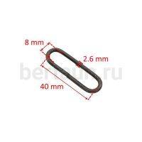 Рамка № 62 щель овальная LT 40 мм т.никель 10 шт/упак 