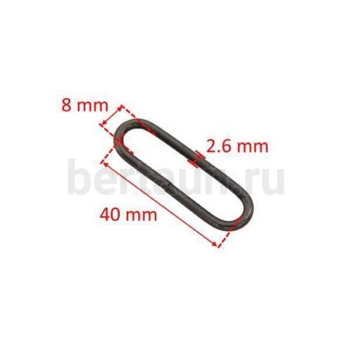 Рамка № 62 щель овальная LT 40 мм т.никель 10 шт/упак 