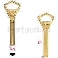 Заг.для ключ. ФИНКА - 1 (Латунь)  AB-0015    № 111 