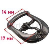 Пряжка  № 17 арт. АВ 5519/14 мм "90" тем.никель  Италия